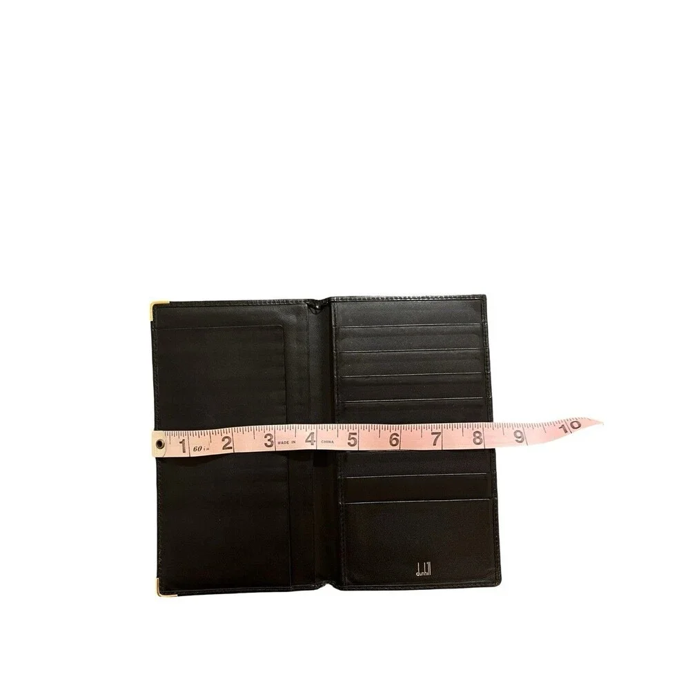 Dunhill black leather